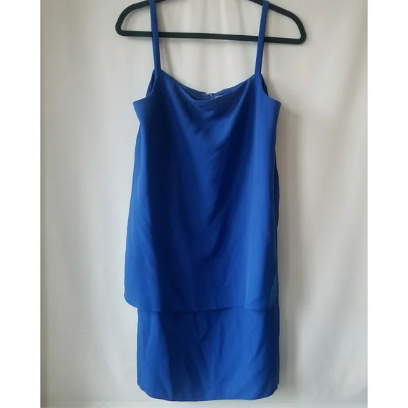 new Jason Wu Grey Shift Dress Layered Color Block Blue Size 8 - Picture 4 of 9